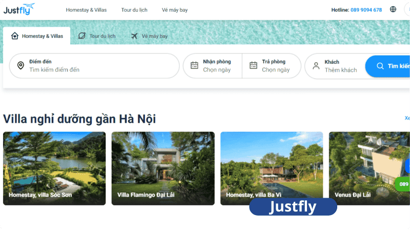 Web Justfly.vn