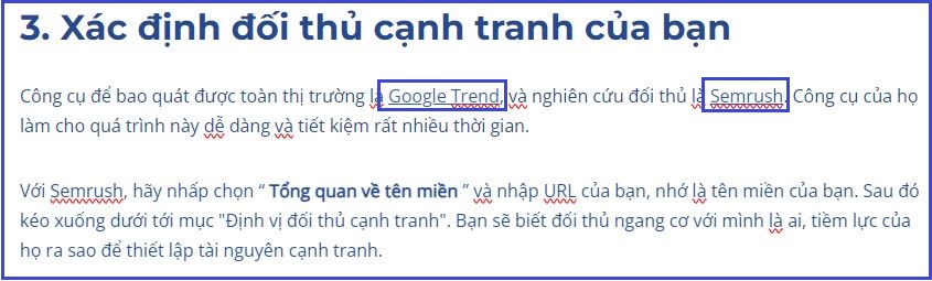 liên kết uy tín